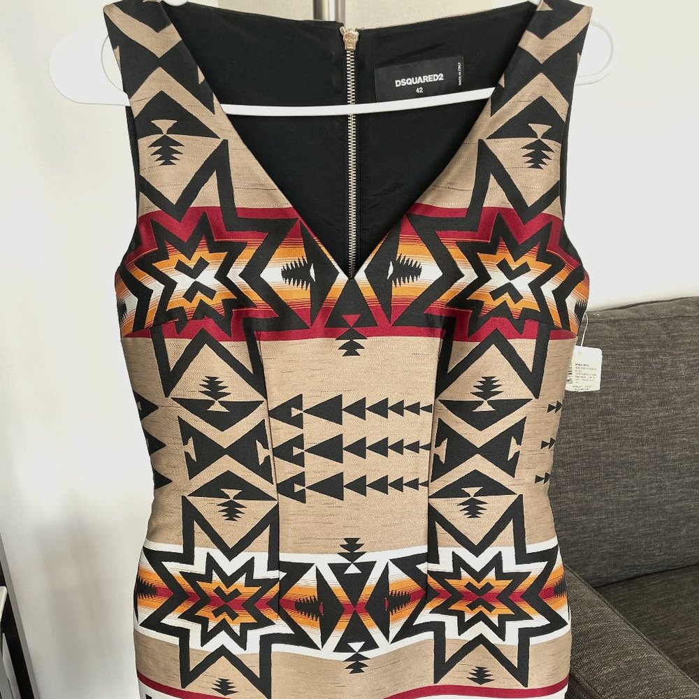 Dsqaured2 Najavo Mini Dress Size 42 Italy